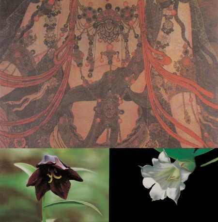 Avalokitesvara and Generic Flower Study #1, 1998 by John Young